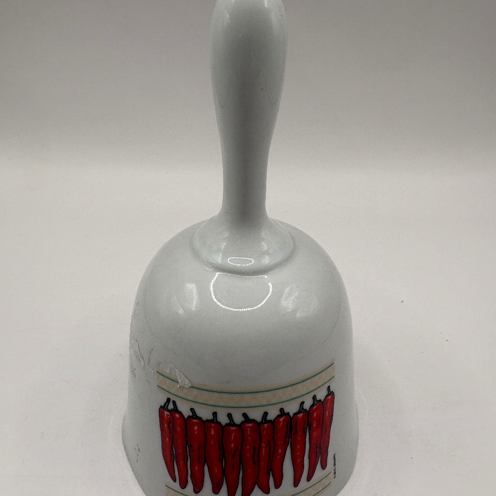 Hot Peppers Ceramic Bell by Mug Shanty